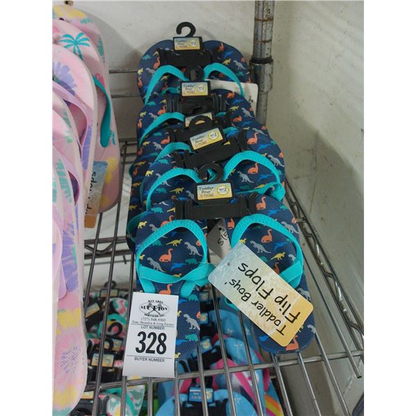 5-Dino Flip Flops - 5 X $