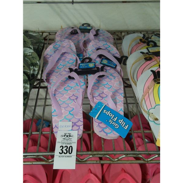 3-Fish Scales Flip Flops - 3 X $