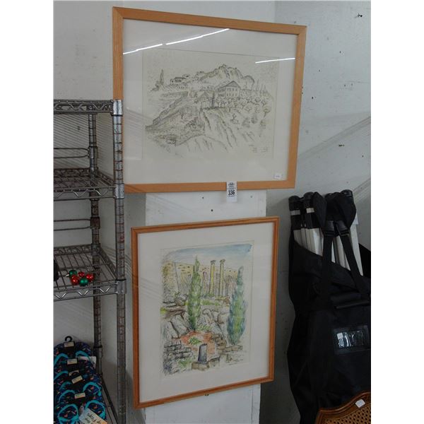Framed Sketch Wall Art - 2