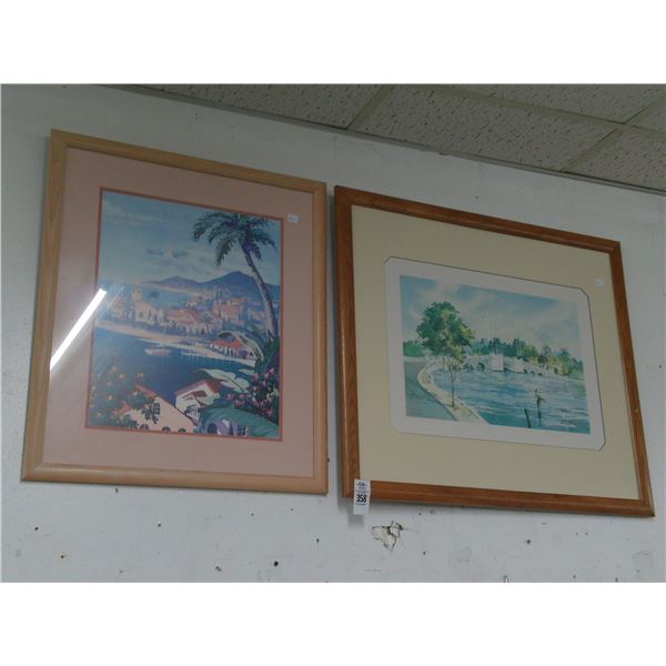 Coffee Pot Bridge, Tropical Sea Port Wall Art - 2