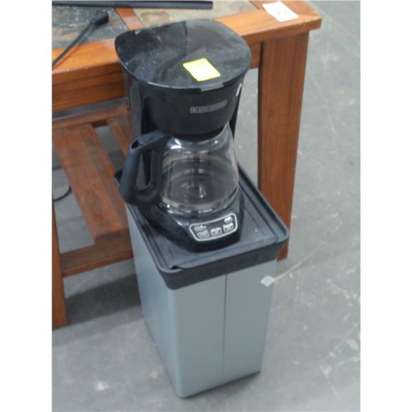 B & D Coffee Maker, Waste Can