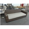 Image 1 : Wicker Style Padded Patio Sofa
