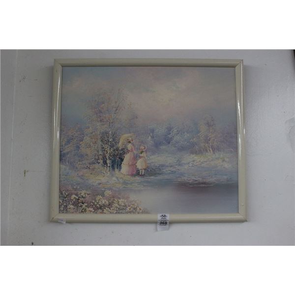 Framed Wall Art Provincial Ladies Walk In The Woods