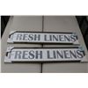 Image 1 : Fresh Linens Wall Signs - Pair