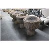 Image 1 : 4-Heavy Ornate 2 Pc. Patio Planters - 4 X $
