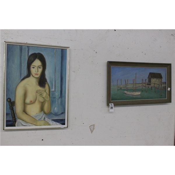 Framed Oil On Board/Canvas The Ammetur - 2