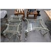 Image 1 : Ornate Decorator Glassstop Coffee/End Tables - Set of 3