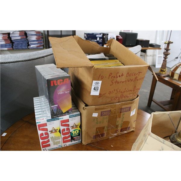 VHS Tapes, National Geographic Magazines, Books