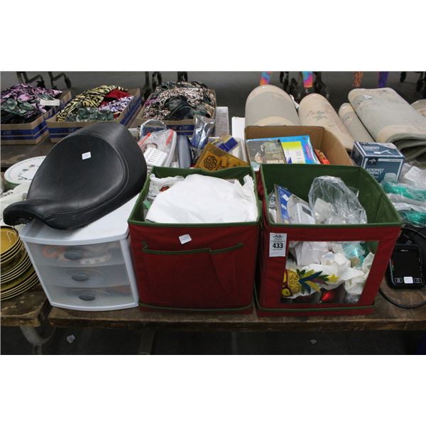 Motorcycle Seat, Bath Items, Timer, Décor, Books, Home Goods