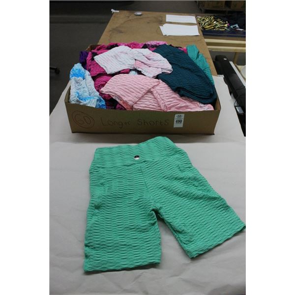 60-Ladies Long Stretch Shorts - 60 X $