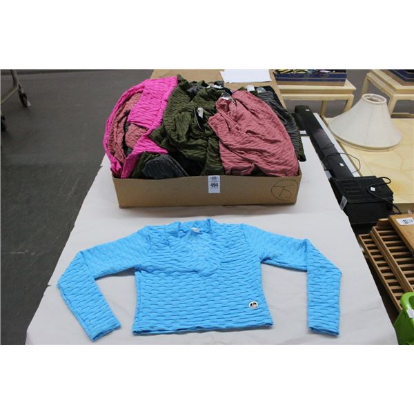 75-Ladies Stretch Athletic Tops - 75 X $