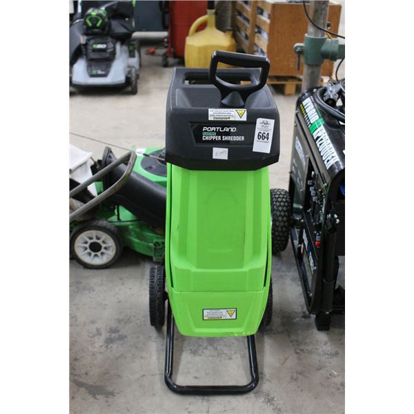 Portland Electric Wood Chipper Shredder