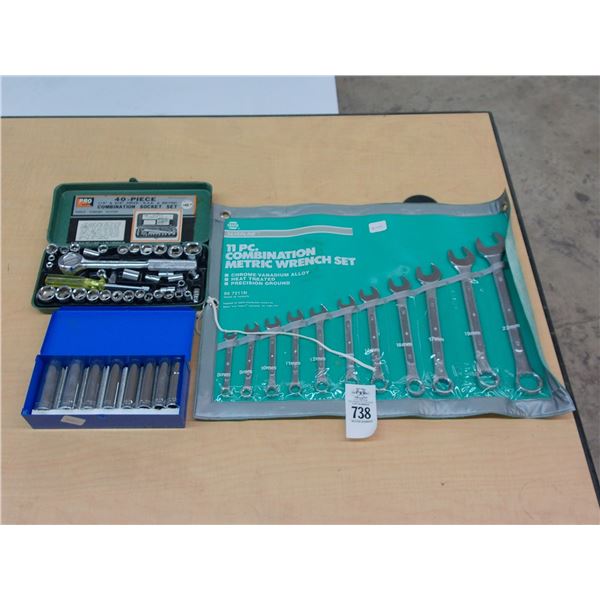 Combination Metric Wrench Set, Sockets