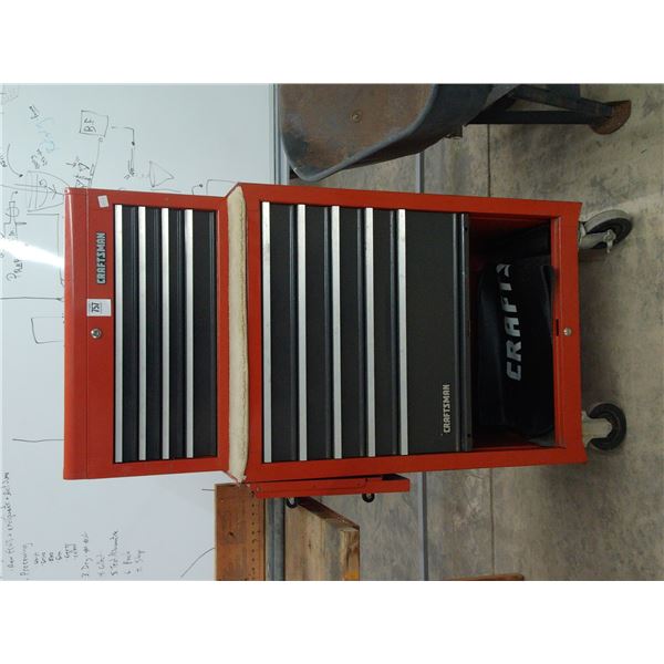 Craftsman 11 Compartment Stack Rolling Toolbox w/Some Supplies/Tools