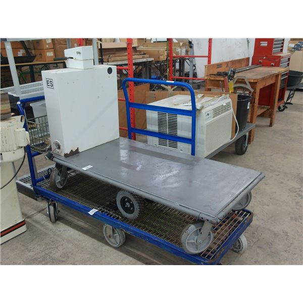 Power Driven Flatbed Warehouse Cart w/Charger