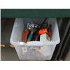 Image 2 : Bin w/Pipe Wrench, Hand Tools