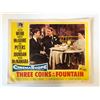 Image 1 : Three Coins in the Fountain original 1954 vintage lobby card