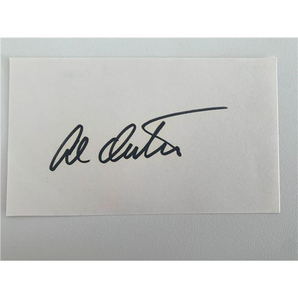 Al Oerter original signature