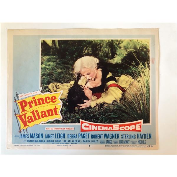 Prince Valiant  original 1954 vintage lobby card