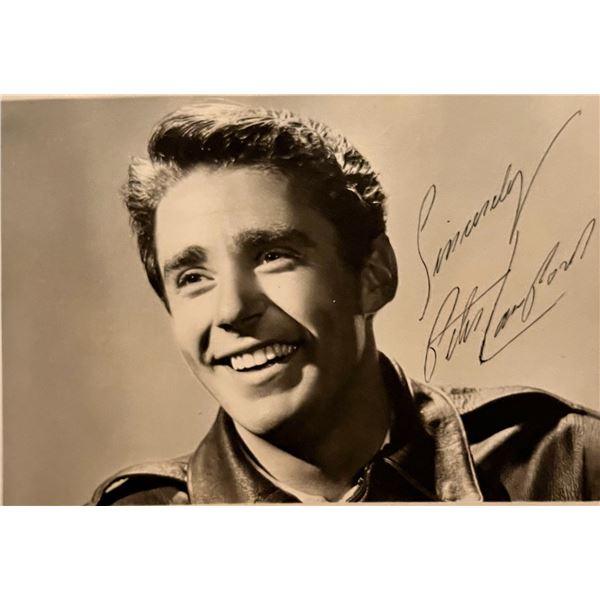Peter Lawford facsimile signed photo. 3x5 inches