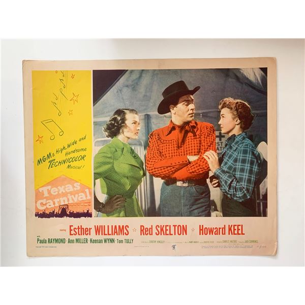 Texas Carnival original 1951 vintage lobby card