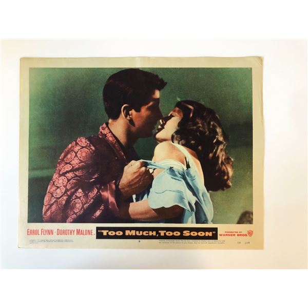 Too Much, Too Soon original 1958 vintage lobby card