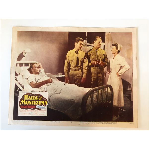 Halls of Montezuma original 1951 vintage lobby card