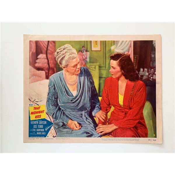 That Midnight Kiss original 1949 vintage lobby card