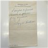 Image 1 : Former United States Minister to Iraq Loy W. Henderson signed note