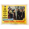 Image 1 : Three Coins in the Fountain original 1954 vintage lobby card