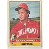 Image 1 : Cincinnati Reds Clay Carroll 1976 Topps #211 signed trading card
