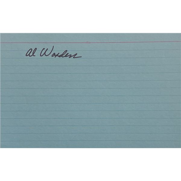 Apollo 15 Alfred Worden original signature