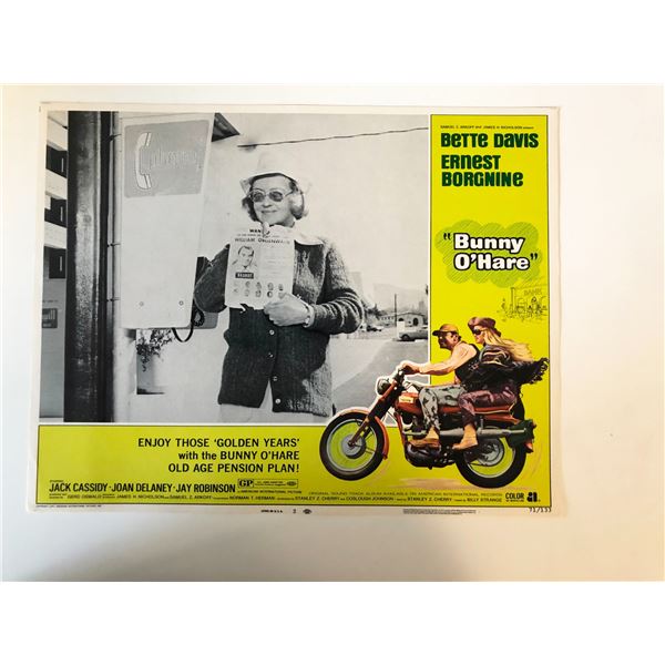 Bunny O'Hare original 1971 vintage lobby card