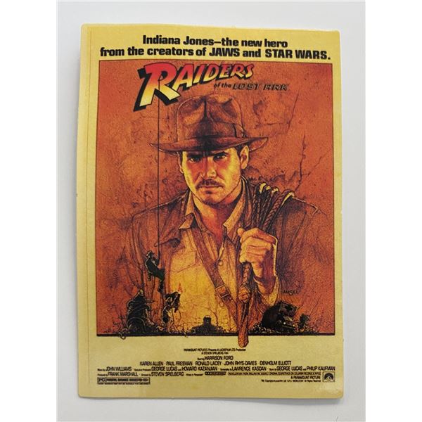 Raiders of the Lost Ark sticker