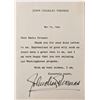 Image 1 : John Charles Thomas Signed Note