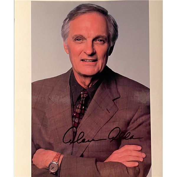 Alan Alda facsimile signed photo. 8x10 inches