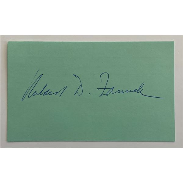 Richard D. Zanuck original signature