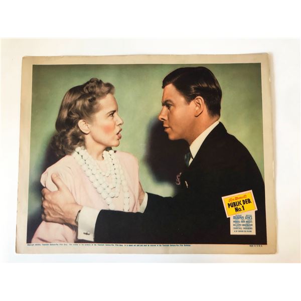 Public Deb No. 1 original 1940 vintage lobby card