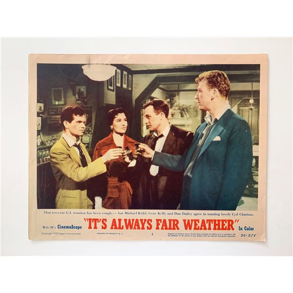 It's Always Fair Weather original 1955 vintage lobby card