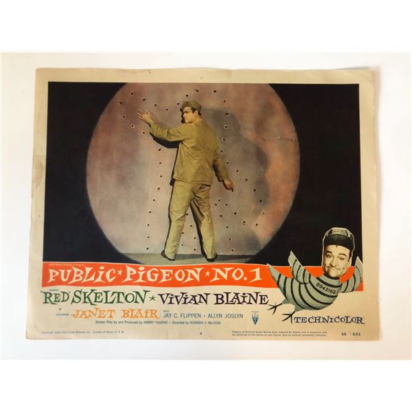 Public Pigeon No. 1  original 1956 vintage lobby card