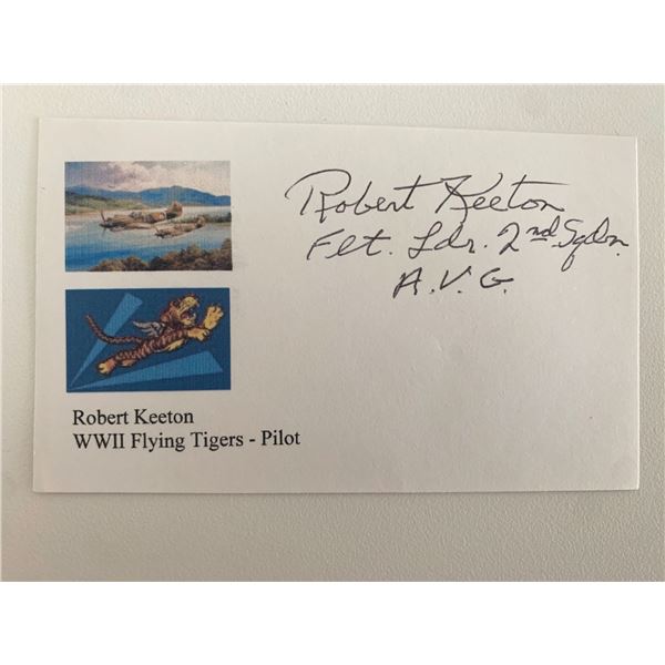 Robert Keeton signed card