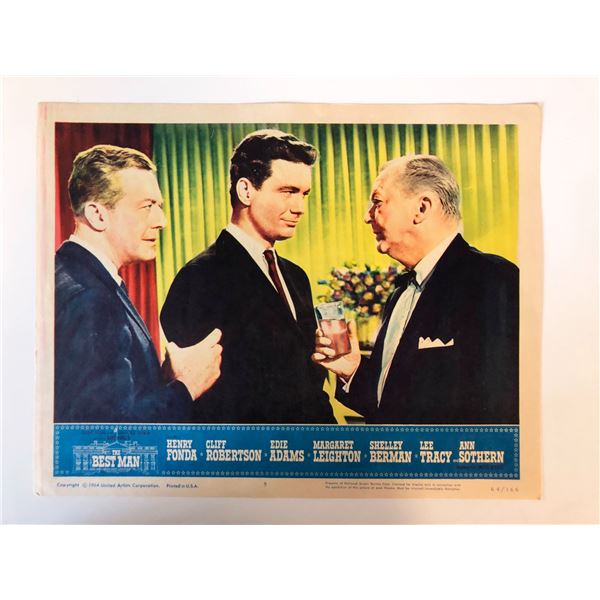 The Best Man original 1964 vintage lobby card