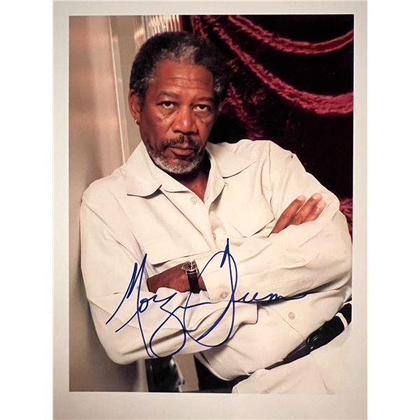 Morgan Freeman facsimile signed photo. 8x10 inches