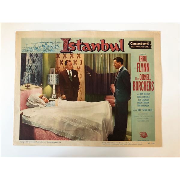 Istanbul original 1957 vintage lobby card