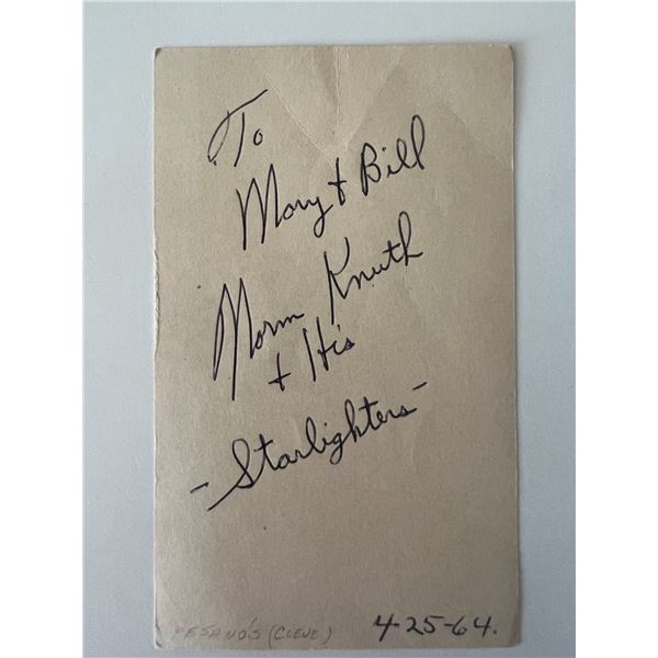 The Starlighters original signature