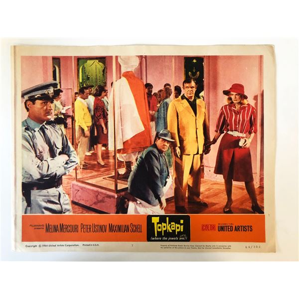 Topkapi  original 1964 vintage lobby card