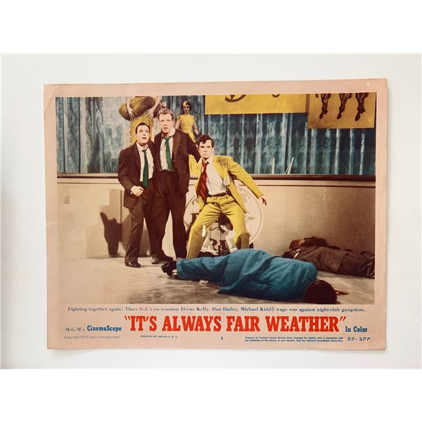 It's Always Fair Weather original 1955 vintage lobby card