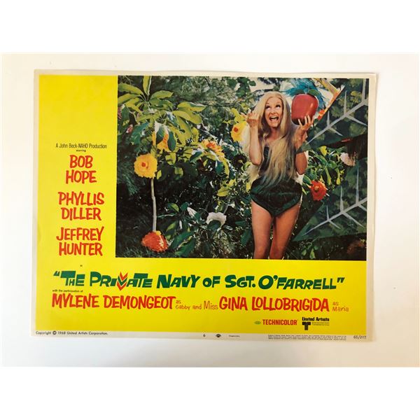 The Private Navy of Sgt. O'Farrell original 1968 vintage lobby card