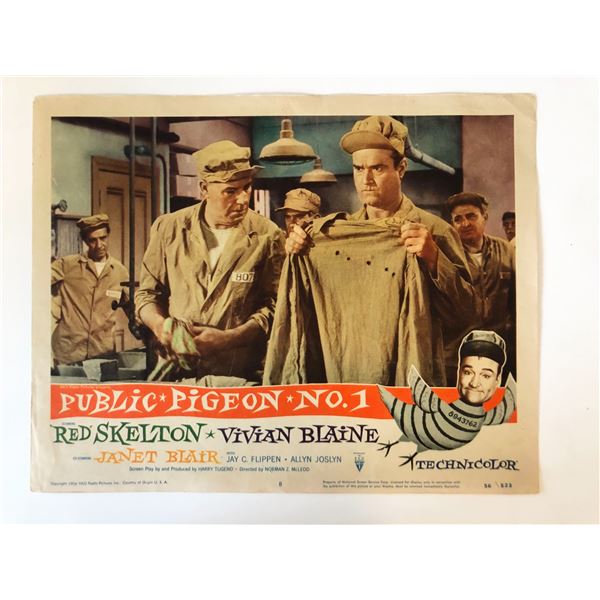Public Pigeon No. 1  original 1956 vintage lobby card