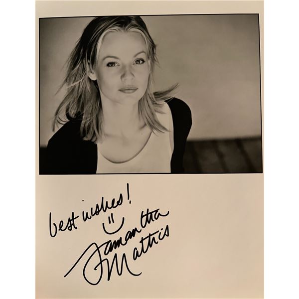 Samantha Mathis facsimile signed photo. 8x10 inches